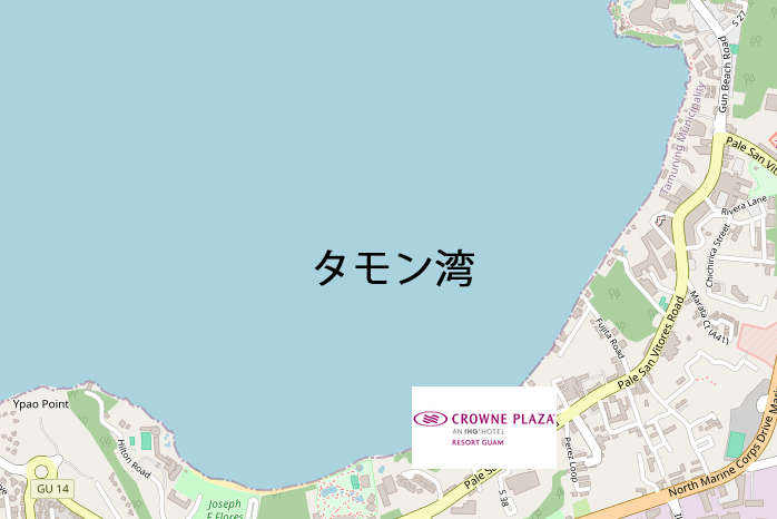 CPグアムの地図
