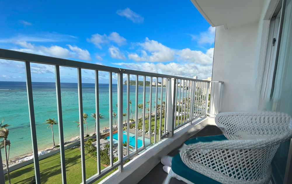 バルコニーからオーシャンビュー